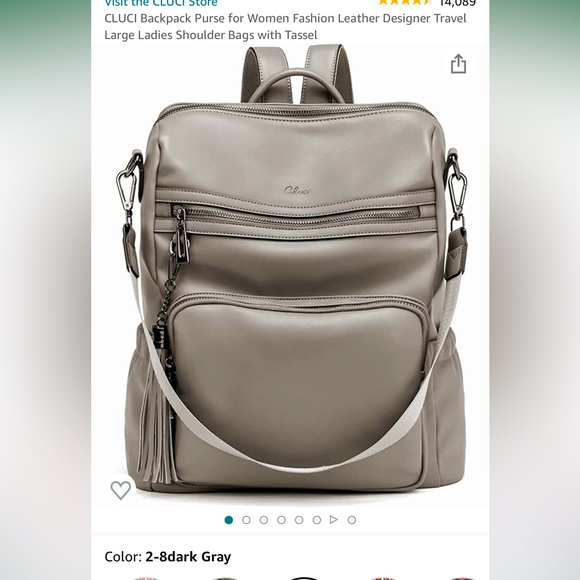 CLUCCI i women’s purse backpack NEW WITHOUT TAGS never used . - Picture 1 of 5